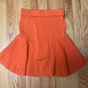 Parker fit and flare size small orange skirt!